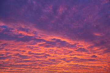 Fototapeta premium Sky with clouds at sunset