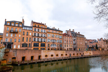 Cityscape view from the beautiful city of Metz in France