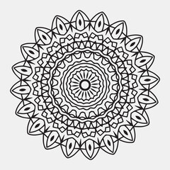 Luxury mandala pattern design. mandala coloring page design.