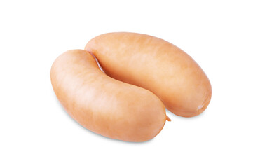 Sausage on a white isolated background