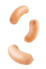 Sausage on a white isolated background