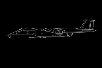 Avión espía de reconocimiento estratégico M-55