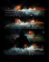 Illustration Painting Abstract Fantasy Music