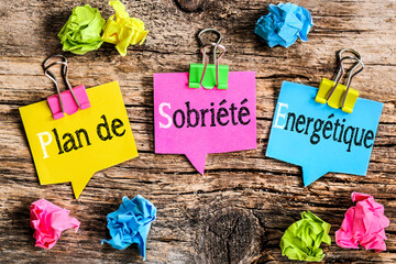 post it : plan de sobriété énergétique