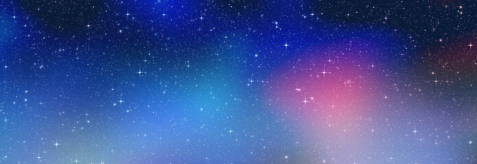 Fototapeta na wymiar Night color sky with stars in space