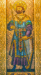 King David Mosaic St. Augustine Cathedral Catholic Church Tucson Arizona