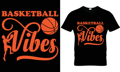 Basketball Vibes basketball tshirt design