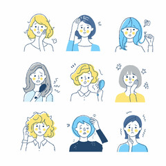 さまざまな髪の悩み　セット