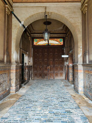 Fototapeta premium entrance to the church