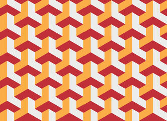 3D background with geometric pattern. stock vector illustration