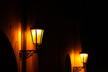 street lamp in the night