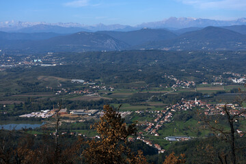 Vipava valley From Karst with Julian Alps in the Background - Slovenia