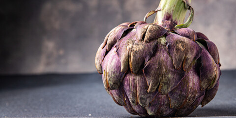 artichoke fruit healthy meal food snack on the table copy space food background rustic