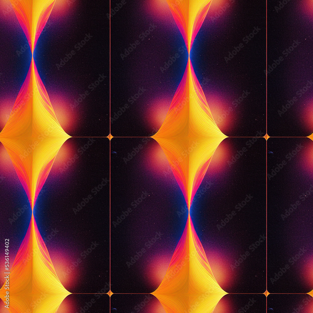 Poster abstract futuristic seamless pattern. glowing luminous background.