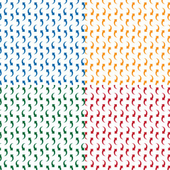 Mix Colors Arrow Background Set. Abstract Pattern Design, Arrow Vector Background. Pattern Design. Vector Illustration