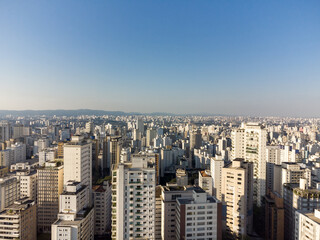 Aerial view of the "Higienópolis" neighborhood in the heart of Sao Paolo, Brazil
