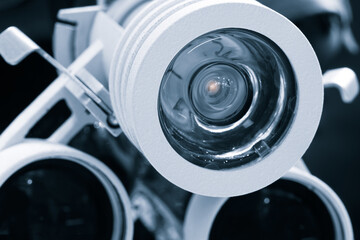 industrial video camera lens for observation and measurement of technical parameters, industrial...