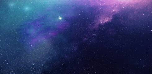 Obraz na płótnie Canvas Night starry sky visible Milky way