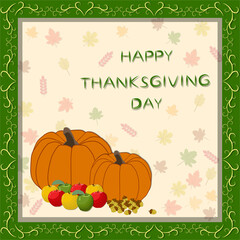 Collection accessory for celebration holiday Thanksgiving Day