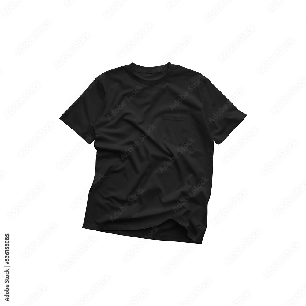 Canvas Prints Wrinkled Mens Black Pocket T-Shirt Front MockupWrinkled Ash Heather Mens Pocket T-Shirt Front Mockup