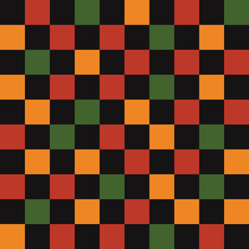 Cute retro vintage Christmas Checkerboard Y2K seamless pattern vector background. Abstract festive red and green repeat texture wallpaper, modern trendy textile design