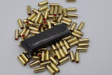 Magazine and cartridges for pistol