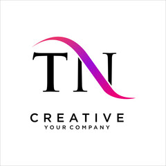 TN,NT Letter Logo Design Template