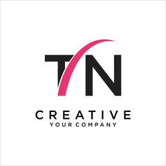 TN,NT Letter Logo Design Template