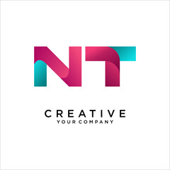 TN,NT Letter Logo Design Template