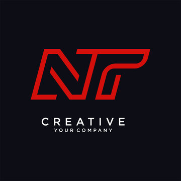 TN,NT Letter Logo Design Template