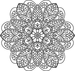 Mandalas for coloring book color pages.Anti-stress coloring book page for adults.