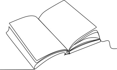 Hand with Books Line Art Drawing. Minimalistic Black Lines Drawing. Symbol of Reading Continuous One Line Abstract Drawing. Reading Concept Modern Scandinavian Design. Vector Illustration.