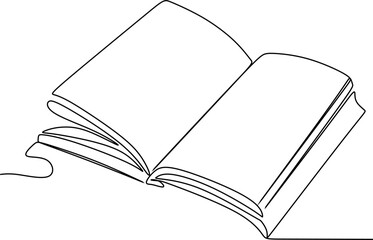 Hand with Books Line Art Drawing. Minimalistic Black Lines Drawing. Symbol of Reading Continuous One Line Abstract Drawing. Reading Concept Modern Scandinavian Design. Vector Illustration.