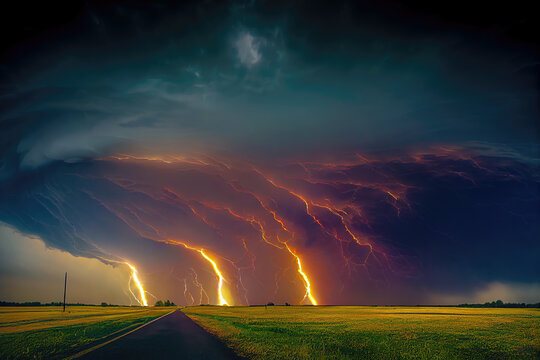 Tornado Supercell F5 Zerst&ouml;rung Wetter Klimawandel