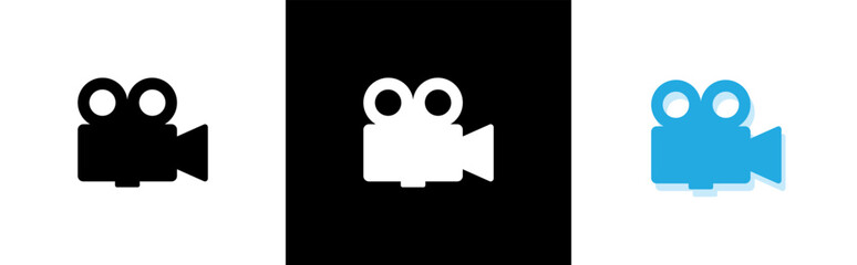 Video camera icon symbol signs, vector illustration