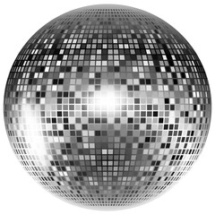 shiny disco ball vector