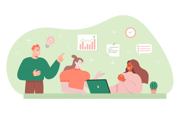 Office staff, work and communication. Head and subordinates. Various workers, managers team. Top managers employees of different levels. Office workers. Co-workers. Colleagues discuss project teamwork