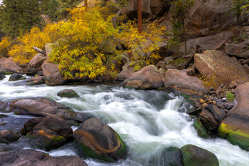 river canyon in fall