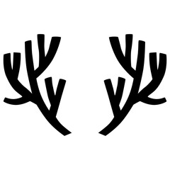 Antlers silhouette.