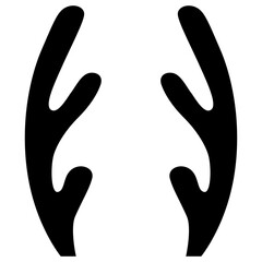 Antlers silhouette.