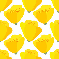 seamless background with flowers