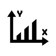 Business graph profit pie chart icon | Black Vector illustration |