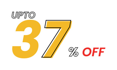 up to 37 percent Vector Template, upto 37 percent off offer template vector