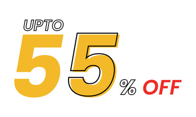 up to 55 percent Vector Template, upto 55 percent off offer template vector