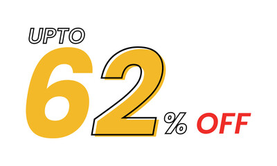 up to 62  percent Vector Template, upto 62 percent off offer template vector