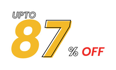 up to 87 percent Vector Template, upto 87 percent off offer template vector