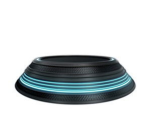 Podium black friday 3d render for composition