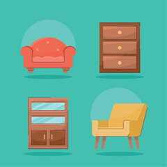 house things four icons