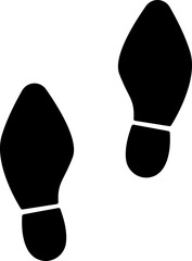 footprints hand drawn