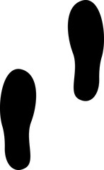 footprints hand drawn